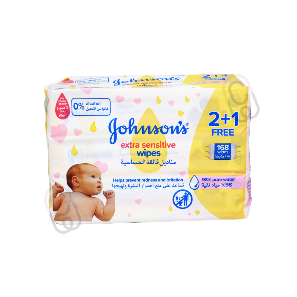 JH BABY WIPES 168PCS SENSITIVE (2+1) OFFER