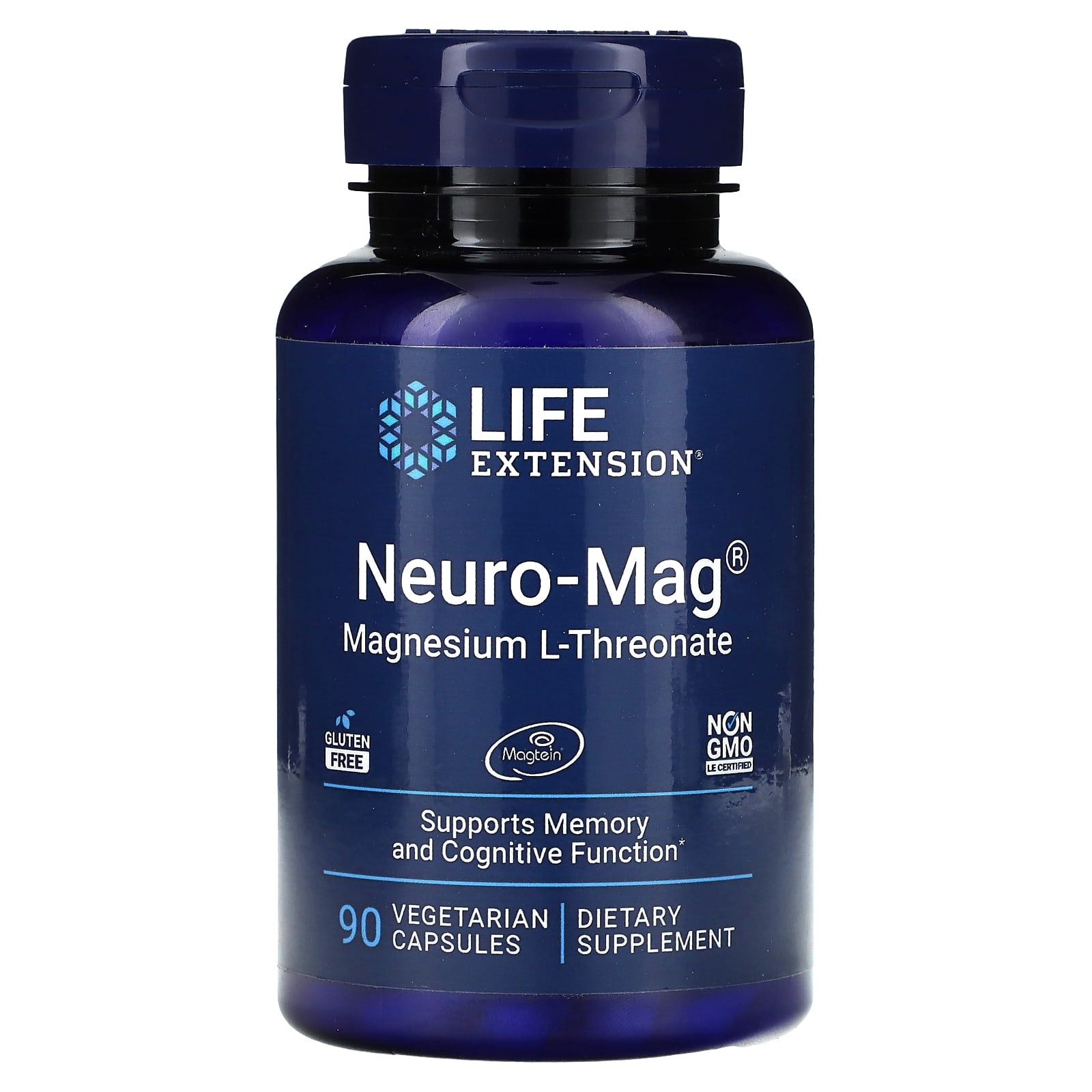 Life Extension, Neuro-Mag, Magnesium L-Threonate, 144 mg, 90 Vegetarian (48 mg per Capsule)