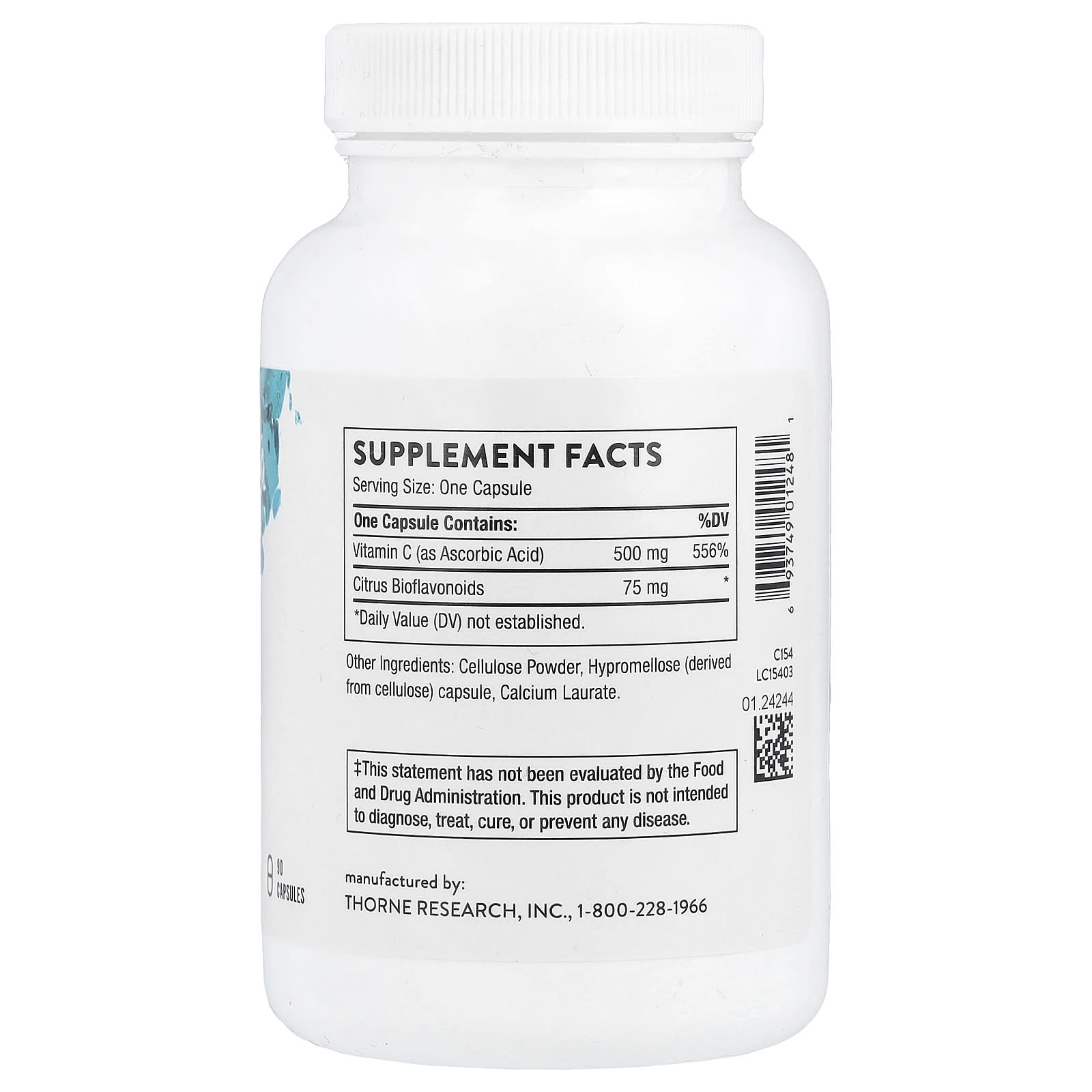 Thorne, Vitamin C with Flavonoids, 90 Capsules