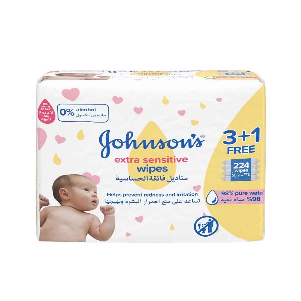JH EXTRA SENSITIVE BABY WIPES (3+1)