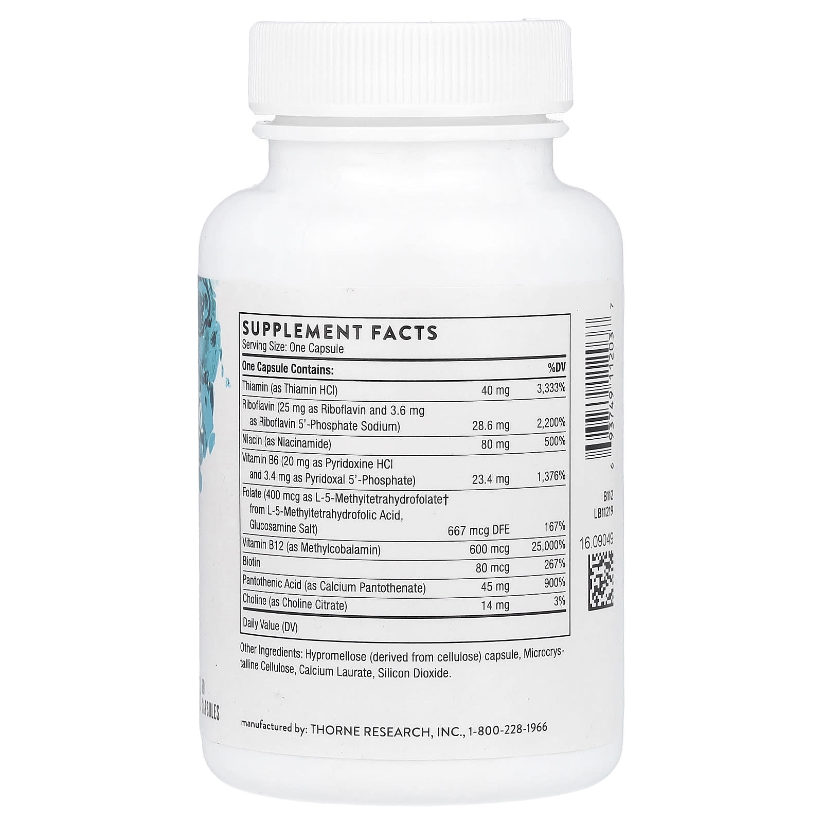 Thorne, B-Complex #12, 60 Capsules