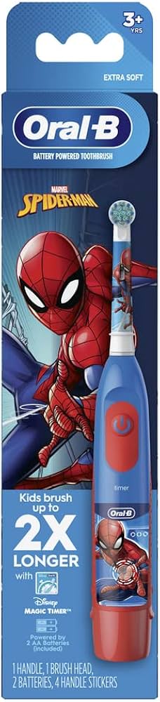 ORAL-B KIDS BATTERY POWERED SPIDERMAN 3+ T/B