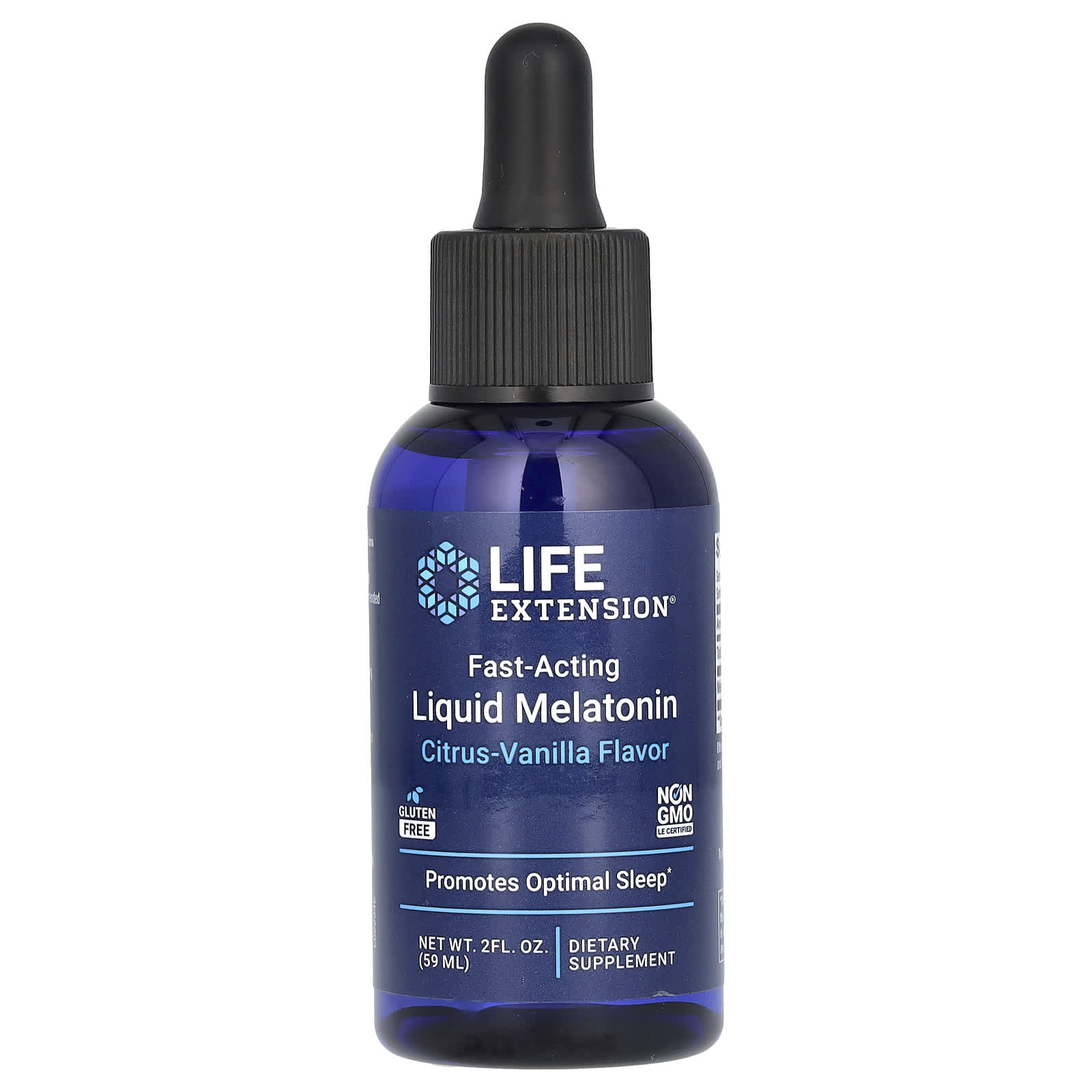 Life Extension, Fast-Acting Liquid Melatonin, Citrus-Vanilla, 3 mg, 2 fl oz (59 ml)