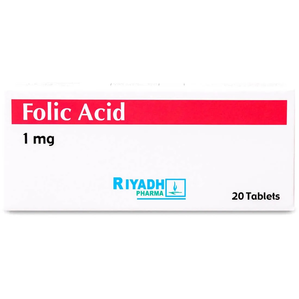 FOLIC ACID 1MG 20TAB