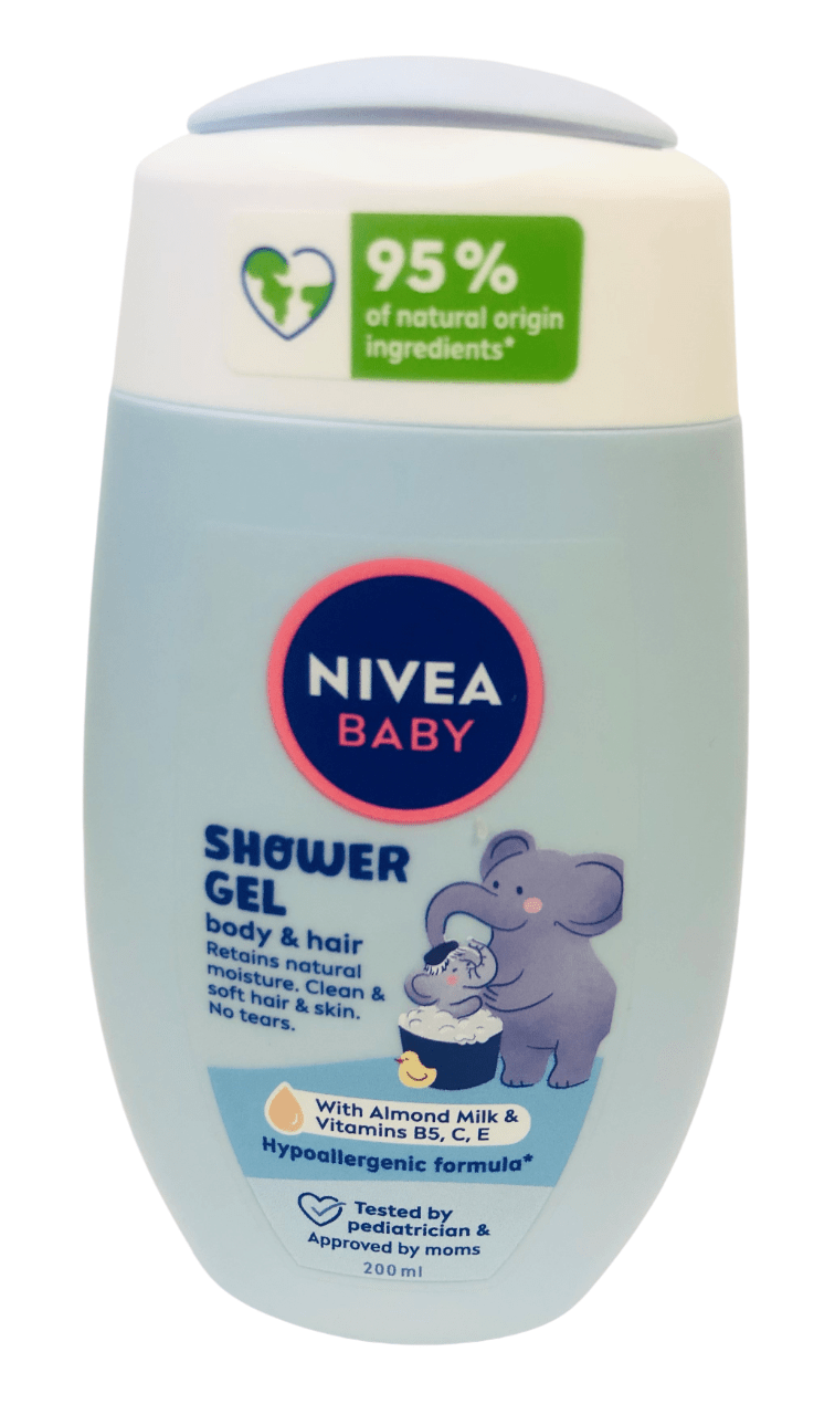 NIVEA BABY SHOWER GEL BODY & HAIR 200ML