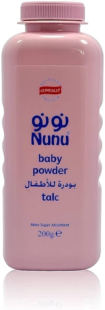 NUNU BABY POWDER 200GM TALC PINK