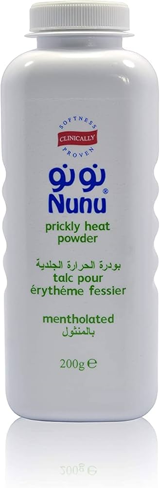 NUNU PRICKLY HEAT BABY POWDER 200GM