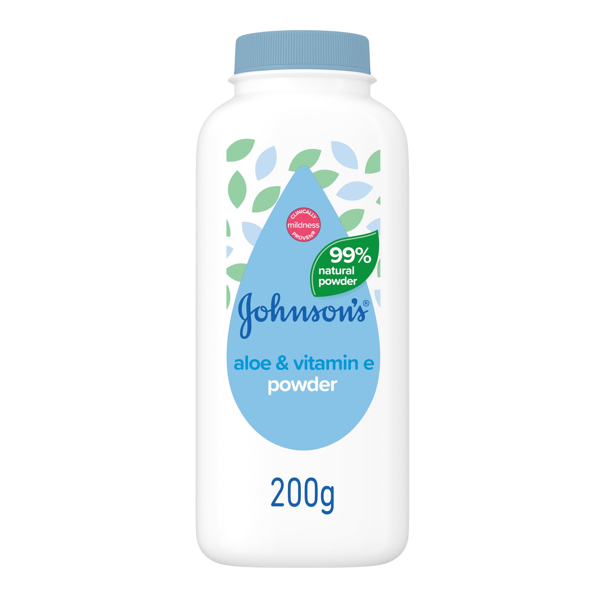 JH BABY ALOE & VITAMIN E POWDER 200G