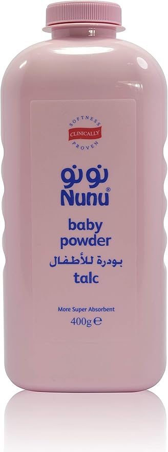 NUNU BABY POWDER 400GM PINK