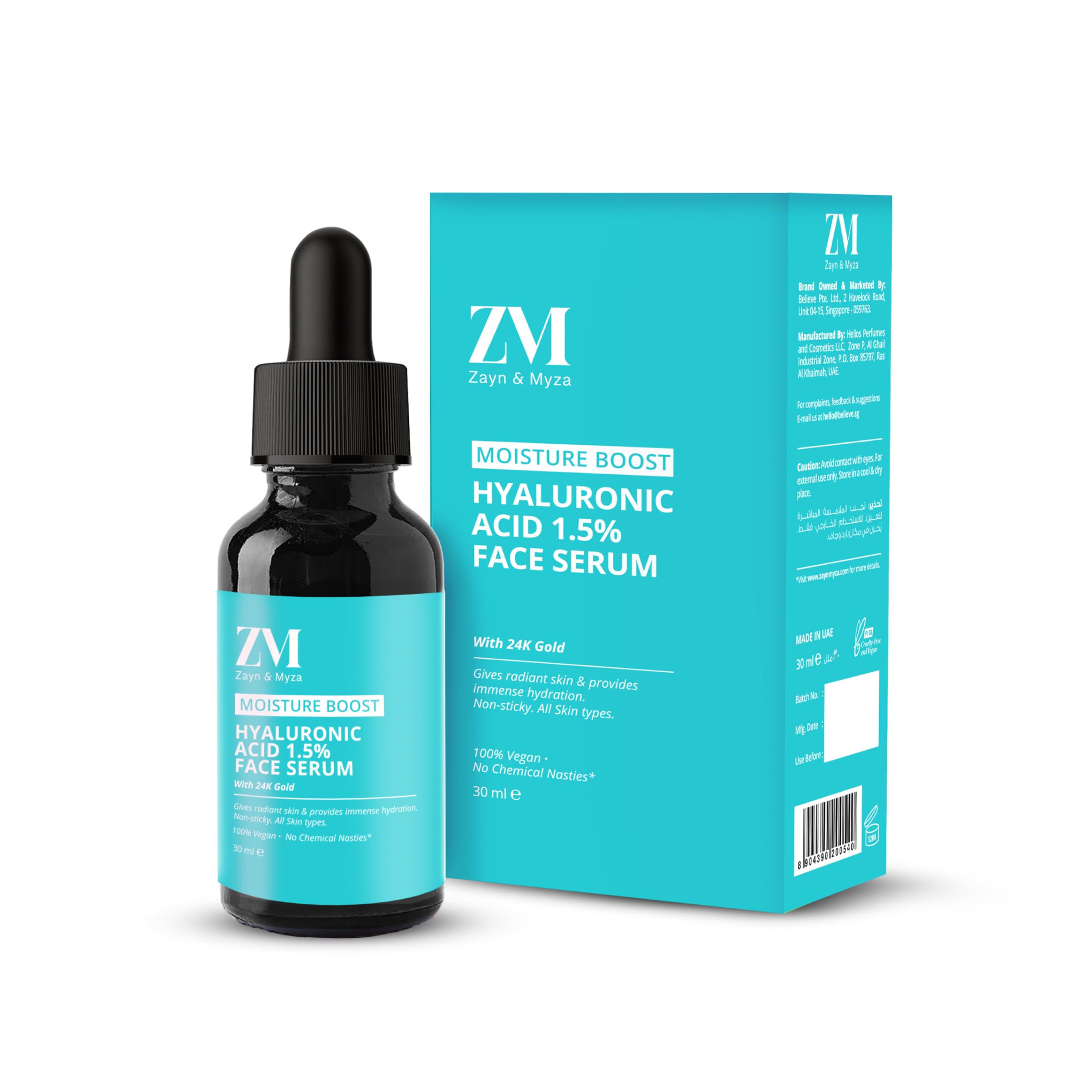 ZAYN & MYZA HYALURONIC ACID 1.5% FACE SERUM