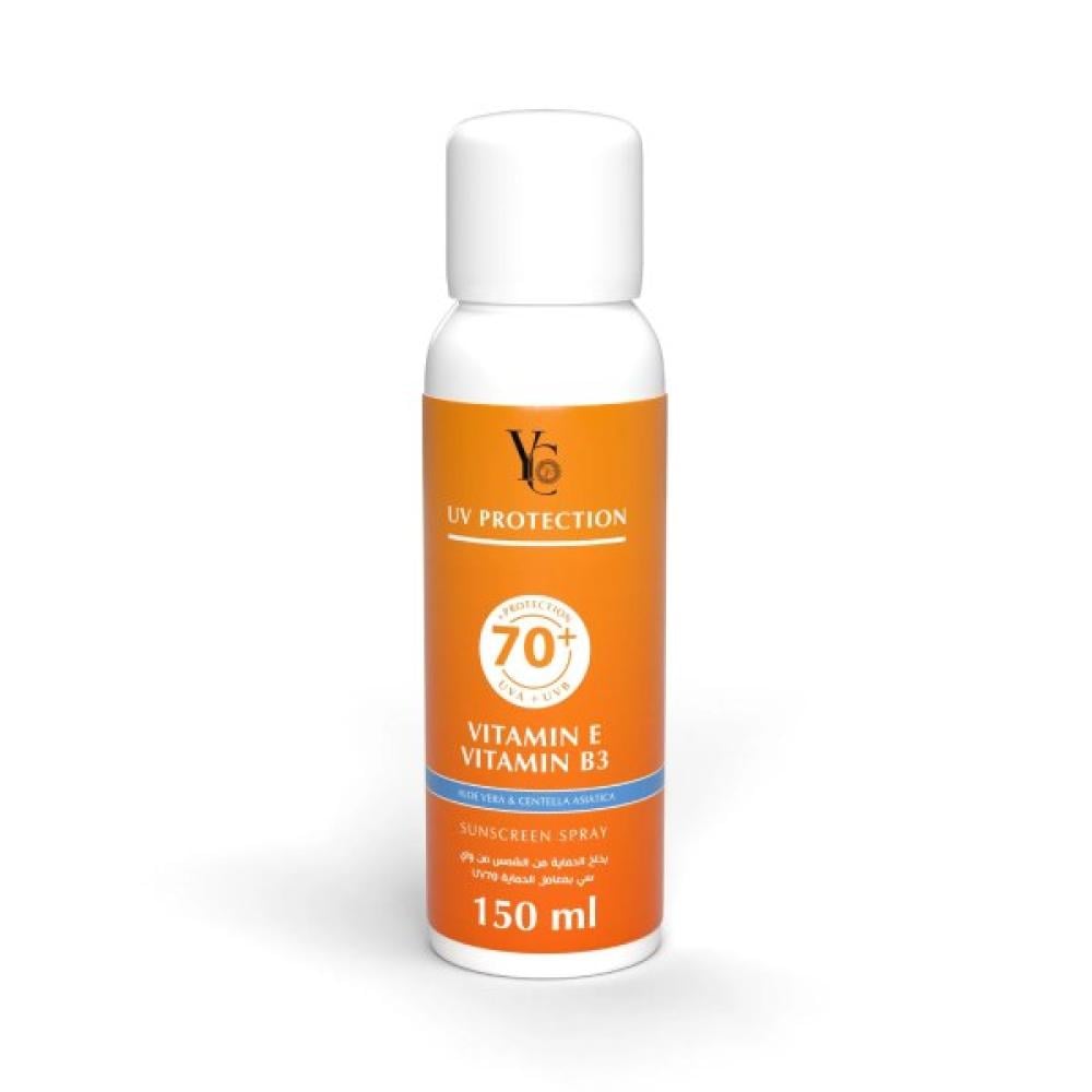 YC UV PROTECTION 70+ SUNSCREEN SPRAY 150ML