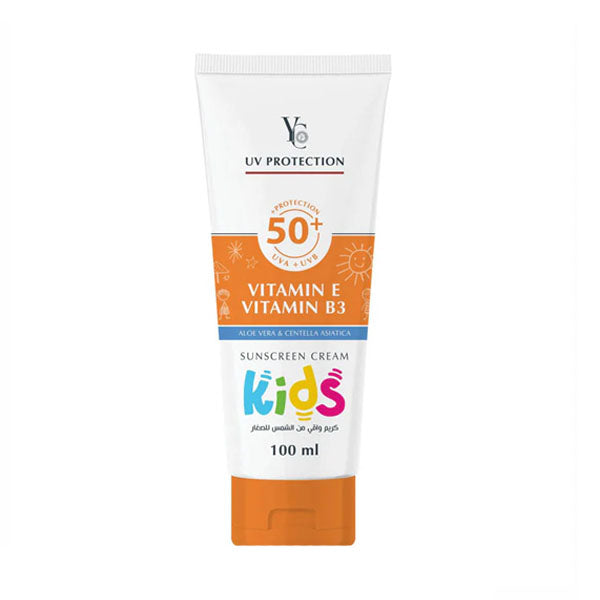 YC SUNSCREEN CREAM KIDS UV50+ VITAMIN E,B3 100ML