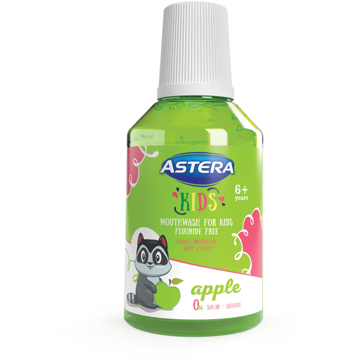 ASTERA KIDS MOUTHWASH +6Y APPLE 300ML