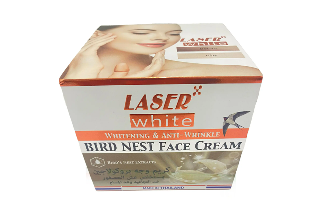 LASER WHITE FACE CREAM 50GM BIRD NEST